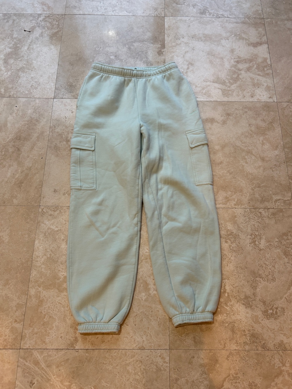 Aritzia sweatfleece Mint Cargo sweatpants